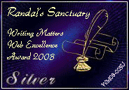 Writing Matters Web Excellence Silver Award
Dimensions: 184 x 129
Size: 14.9 KB Site is now closed
