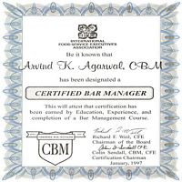 Certified Bar Manager (CBM)