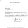 Letter from George Bush - 2002
