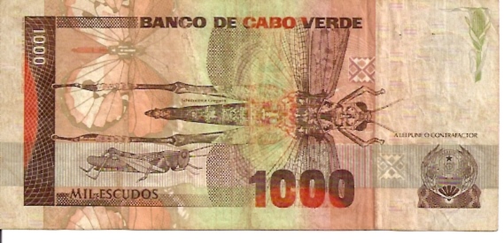 Banco Nationico Ultramarino  Cabo Verde Branch  1000 Escudos  1977 ND Issue   Dimensions: 200 X 100, Type: JPEG