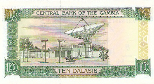 Central Bank of Gambia  10 Dalasis  1987 ND Issue Dimensions: 200 X 100, Type: JPEG