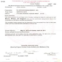 Liquor License - Hideaway Lounge