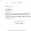 Letter from George Bush - 2002