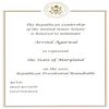 Nomination to Represent State of Maryland Presidential Roundtable 2002